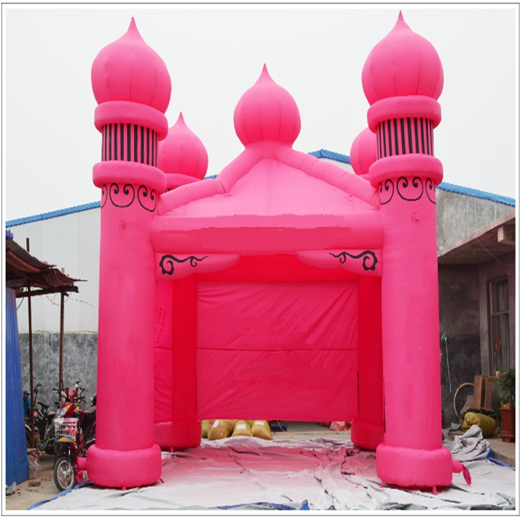 织金粉色帐篷